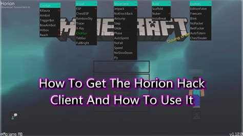 How to use Horion Client