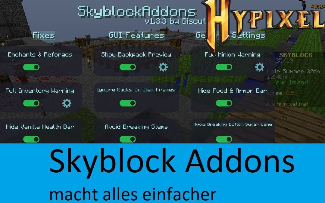 Skyblock Addons Hypixel